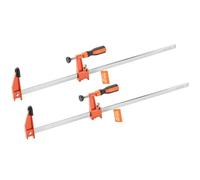 VEVOR Serre-Joints Verrouillable 2PCs Ouverture de la Mâchoire 60,96 cm, Pince Écarteur en F Capacité Max. 272 kg, Profondeur 6,35 cm, en Fonte et Acier au Carbone, Facile à Utiliser, pour Menuisier