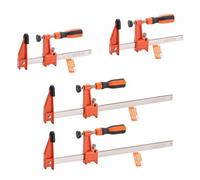 VEVOR Serre-Joints Verrouillable Ouverture de la Mâchoire 2PCs 30,48 cm 2PCs 15,24 cm, Pince Écarteur en F Capacité Max. 272 kg, Profondeur 6,35 cm, en Fonte et Acier au Carbone, pour Menuisier