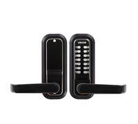 VEVOR Serrure à Code Mécanique 4-7 Chiffres, Serrure de Porte d'Entrée sans lavier Combinaison, pour Maison Intérieur ou Extérieur, avec Poignée, Verrouillage Automatique, Bronze Huilé