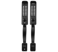 VEVOR Serrure à Code Mécanique 4-7 Chiffres, Serrure de Porte d'Entrée sans Clé à Clavier Double Faces, pour Maison Portails de Jardin Intérieur Extérieur, avec Poignée de Tirage, Verrouillage Auto