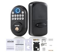 VEVOR Serrure de porte empreintes digitales avec empreinte digitale/code du clavier/cl mot de passe unique et anti-espion mode silencieux mode