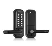 VEVOR Serrure de porte sans clé à code mécanique, pêne dormant de 40 / 50 mm, serrure à mot de passe, épaisseur de porte de 35-65 mm Combinaison de serrure de porte à code Convient pour garage, hôtel,