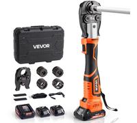 VEVOR Sertisseuse Électrique Plomberie sans Fil 18 V Pince à Sertir Tuyaux PEX Aluminium-plastique avec Mâchoires Sertissage TH16, TH20, TH26, TH32, 2 Batteries 2 Ah, Chargeur, Mallette de Transport