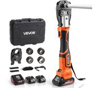 VEVOR Sertisseuse Électrique Plomberie sans Fil 18 V Pince à Sertir Tuyaux PEX et Aluminium-plastique avec Mâchoires de Sertissage U16, U20, U25, U32, 2 Batteries 2 Ah, Chargeur, Mallette de Transport