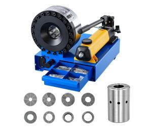 VEVOR Sertisseuse Hydraulique Haute Pression Pince à Sertir Tuyau Climatisation Flexibles 6-28 mm Kit Sertissage Manuel pour Tuyaux Gaz/Eau/Climatisation Automobile, Raccords Câbles, avec 8 Matrices