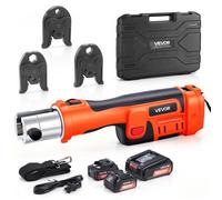 VEVOR Sertisseuse sur Batterie 18 V Pince à Sertir Électrique pour Tubes en Acier Inox, avec Mâchoires Sertissage M15 M22 M28, 2 Batteries 4 Ah, Chargeur, Mallette de Transport, Force Nominale 32 kN