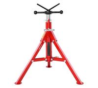 VEVOR Servante de Tubes à Tête en V 0,32-30,48 cm Servante Tuyauteur Hauteur Réglable 61-107 cm Charge 1134 kg Servante Tuyaux Structure Acier Carbone Pieds Pliables pour Supporter Tuyaux Tuyauterie