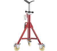 VEVOR Servante de Tubes à Tête en V sur roulettes Servante Tuyauteur Charge 400 kg Servante Tuyaux Structure en Acier Ajustable 71-131 cm Pieds Repliables Supporter Tuyaux 0,32-30,48 cm Tuyauterie