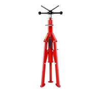 VEVOR Servante Tube Support Tuyau à Rouleaux Support Chandelle pour Tuyaux Support Tuyaux avec Tête en V Hauteur Réglable jusqu'à 132 cm Charge 2 041kg