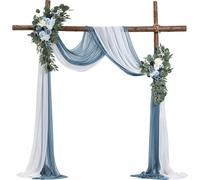 VEVOR Set de fleurs artificielles pour arche de mariage, fleurs bleues pour arche de mariage avec rideaux, pour bouquets de cérémonie, décoration de fond de réception