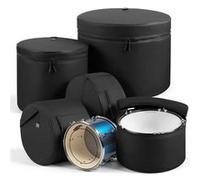 VEVOR Set housses pour batterie 600D 5 pcs pour caisse claire grosse caisse toms rembourrage épais