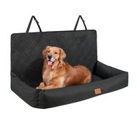 VEVOR Siège Auto pour Chiens de Taille Moyenne et Grande 45 kg, siège rehausseur imperméable pour Chien, avec Laisse de sécurité à Clipser, Rembourrage en Coton PP, lit pour Animal de Compagnie, Noir