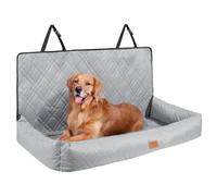 VEVOR Siège Auto pour Chiens de Taille Moyenne et Grande 45 kg, siège rehausseur imperméable pour Chien, avec Laisse de sécurité à Clipser, Rembourrage en Coton PP, lit pour Animal de Compagnie, Gris