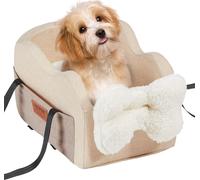 VEVOR Siège auto sur console pour chiens, rehausseur de siège sur console centrale pour petits chiens, siège auto pour animaux domestiques pour l'accoudoir de la voiture avec laisse attachable, sangle