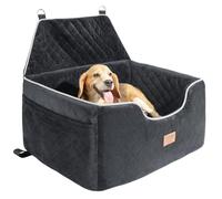 VEVOR Siège d'auto pour Chiens Moyens et Grands 25 kg, siège rehausseur pour Chien, avec Poche de Rangement, Laisse de sécurité à Clipser, Rembourrage en éponge, lit pour Animal de Compagnie, Noir
