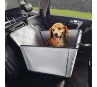 VEVOR Siège d'auto pour Chiens Petits Moyens Grands 18 kg, siège rehausseur imperméable pour Chien, avec Cadre de Support, Laisse de sécurité à Clipser, lit de Voiture pour Animal de Compagnie, Gris