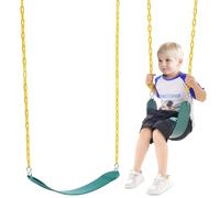 VEVOR Siège de Balançoire Lot de 2, Capacité de Charge de 136 kg, Chaînes Enduites de 168 cm, Accessoires pour Enfants, Utilisation Extérieure et Intérieure