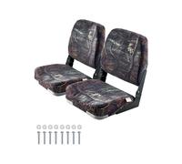 VEVOR Siège de bateau à dossier bas rabattable avec coussin en éponge camouflage