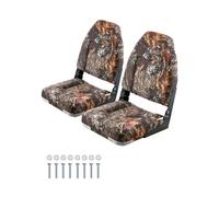 VEVOR Siège de Bateau à Dossier Haut Rabattable Coussin en Éponge Camouflage