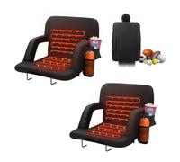 VEVOR Siège de stade double chauffant chaise inclinable pliable pour stade 2 pcs