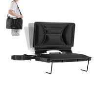 VEVOR Siège de stade pliable en PP, 424,18 mm de large, chaise de gradin avec dossier et coussin épais, chaise de stade rembourré en Lycra avec bandoulière et crochets, pour événement sportif, noir