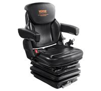 VEVOR Siège universel pour chariot élévateur, siège de tracteur avec accoudoir et dossier réglable, absorption des chocs, micro interrupteur sécurisé, siège de tondeuse en PVC haute résilience pour