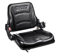 VEVOR Siège universel pour chariot élévateur, siège de tracteur avec dossier réglable et ceinture de sécurité, design sécurisé à micro-interrupteur, siège de tondeuse en PVC résistant à l'usure pour