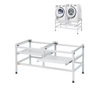 VEVOR Socle Support Machine à Laver Lave-Linge 1230x635 mm 267 kg Double Plateau