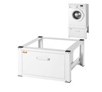 VEVOR Socle universel pour machine à Laver 685,8 x 363,22 mm support pour lave-linge sécheuse, base multifonctionnelle robuste pour machine à laver avec tiroir et accessoires nombreux pour buanderie