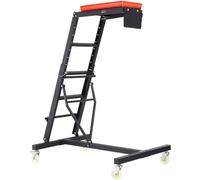 VEVOR Sommier de Mécanicien Surélevé Repliable Chariot de Mécanicien Haut Profil Hauteur Réglable 116-168,5 cm Charge 181 kg Escabeau de Travail pour Accès Facile au Moteur Auto Camion Tracteur Pickup