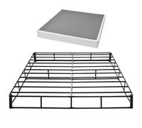 VEVOR Sommier Tapissier, Cadre de Lit 2010x1925x230 mm, Sommier à Lattes avec Revêtement en Tissu Lavable, pour Grand Lit Double King Size, Capacité de Charge Max. de 1587,57 kg, Structure en Métal