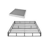 VEVOR Sommier tapissier pour très Grand lit, Cadre de lit King Size avec Tissu Lavable, Structure en métal Robuste, 2010 x 1925 x 230 mm, capacité de Charge maximale de 1587,57 kg, Assemblage Facile