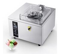 VEVOR Sorbetière 500 W, Turbine à Glace Dure Rendement 5 L/h, pour Sorbet Gelato Snack-bars Restaurants, Machine à Glace Italienne avec Cylindre de 2,8 L en Inox 304 et Panneau LED Autonettoyant