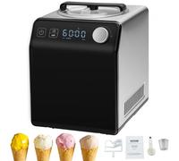 Machine a Glace - VEVOR - 2L Turbine à Glace Professionnelle Automatique Turbine à Glace Sorbet Yaourt Crème Glacée Noir