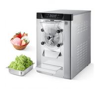 VEVOR Sorbetière de Comptoir, Turbine à Glace Dure 2000 W Haut Rendement 12-20 L/h, pour Sorbet Gelato Snack-bars Restaurants, Machine à Glace Italienne avec Cuve de 6 L et Panneau LED Autonettoyant