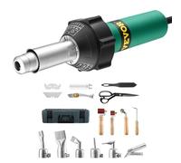 VEVOR Soudeur Plastique à Air Chaud Pistolet Thermique PVC 1600 W 17 Accessoires