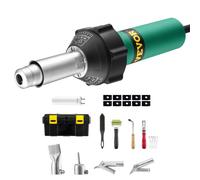 VEVOR Soudeur Plastique à Air Chaud Pistolet Thermique PVC 1600 W 11 Accessoires