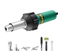 VEVOR Soudeur Plastique à Air Chaud Pistolet Thermique PVC 1600 W 7 Accessoires