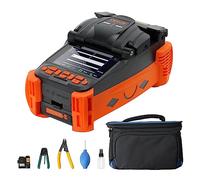 VEVOR Soudeuse Fibre Optique 4 Moteurs Épisseuse Fusion Fibres Optique à Mise au Point Automatique Alignement Revêtement Écran LCD Numérique 4" Support Fibre Optique 3en1 Épissage 9s Chauffage 9-25s