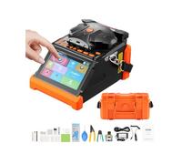 VEVOR Soudeuse Fibre Optique 6 Moteurs Épisseuse Fusion Fibre Optique Alignement Noyau Gaine, Épissage 6 s Chauffage 13 s, Écran Tactile, Support de Fibres 3 en 1, Batterie 7800 mAh pour SM MM DS NZDS