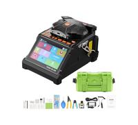 VEVOR Soudeuse Fibre Optique 6 Moteurs Épisseuse Fusion Fibre Optique Alignement Noyau Gaine, Épissage 6 s, Chauffage 13 s, Écran LCD, Support de Fibres 3 en 1, Batterie 7800 mAh pour SM MM DS NZDS