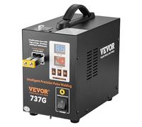 VEVOR Soudeuse par points pour batterie, soudeur par points à impulsion 737G, station de soudage portable haute puissance avec 2 modes de soudage et éclairage LED pour nickel pur 0,12 mm