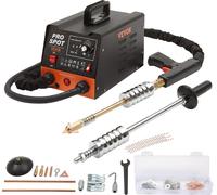 VEVOR Soudeuse par points Spotter de débosselage 3kW Soudeuse de goujons Débosselage 6 en 1 avec système de protection contre la surchauffe Carrosserie Spotter 1,2mm d'épaisseur de soudure pour acier