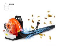 VEVOR Souffleur de Feuilles à Essence, 79 CC, souffleur de Neige à Dos 2 Temps, avec réservoir de Carburant 3 L, Volume d'air 930 CFM pour Entretien de pelouse, Nettoyage des Feuilles, déneigement