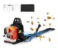 VEVOR Souffleur de feuilles à essence sac à dos 52 CC 2-temps 480 CFM réservoir 1,37 L