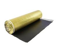 VEVOR Sous Couche Parquet, 18,6 m², Sous-couche Isolante, Épaisseur 3 mm, Mousse IXPE, Film PE Imperméable Doré, Insonorisation Anti-humidité, Protection Infiltration, pour Sols Stratifiés, Parquets