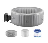 VEVOR Spa Gonflable Rond Bains à Remous d’Extérieur 4-6 Personnes 208x 66 cm