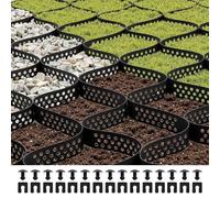 VEVOR Stabilisateur de Gravier, 5,2x2,7 m, Grille de Stabilisation de Sol Géocellulaire, Profondeur 5 cm, Retenue de Gazon au Sol Stable, pour Allée, Patio, Jardin, Terrasse, Surfaces Planes, Pentes