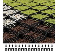 VEVOR Stabilisateur de Gravier, 5x1,98 m, Grille de Stabilisation de Sol Géocellulaire, Profondeur 5 cm, Retenue de Gazon au Sol Stable, pour Allée, Patio, Jardin, Terrasse, Surfaces Planes, Pentes