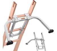 VEVOR Stabilisateur d'Échelle de Toit Acier au Carbone avec Accessoires, Pieds Caoutchouc Antidérapants, Capacité Charge 150 kg, Compatible avec Différentes Formes d'Échelles pour Gouttière de Toit